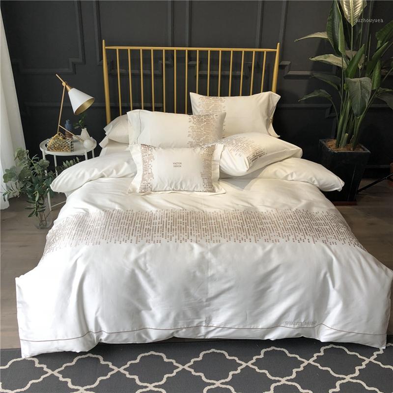 1200TC Egyptian cotton Duvet Cover Sets King Queen Size Bedding Sets Pillowcases embroidery bed cover Bed Linen 4pcs1
1200TC Egyptian cotton Duvet Cover Sets King Queen Size Bedding Sets Pillowcases embroidery bed cover Bed Linen 4pcs1