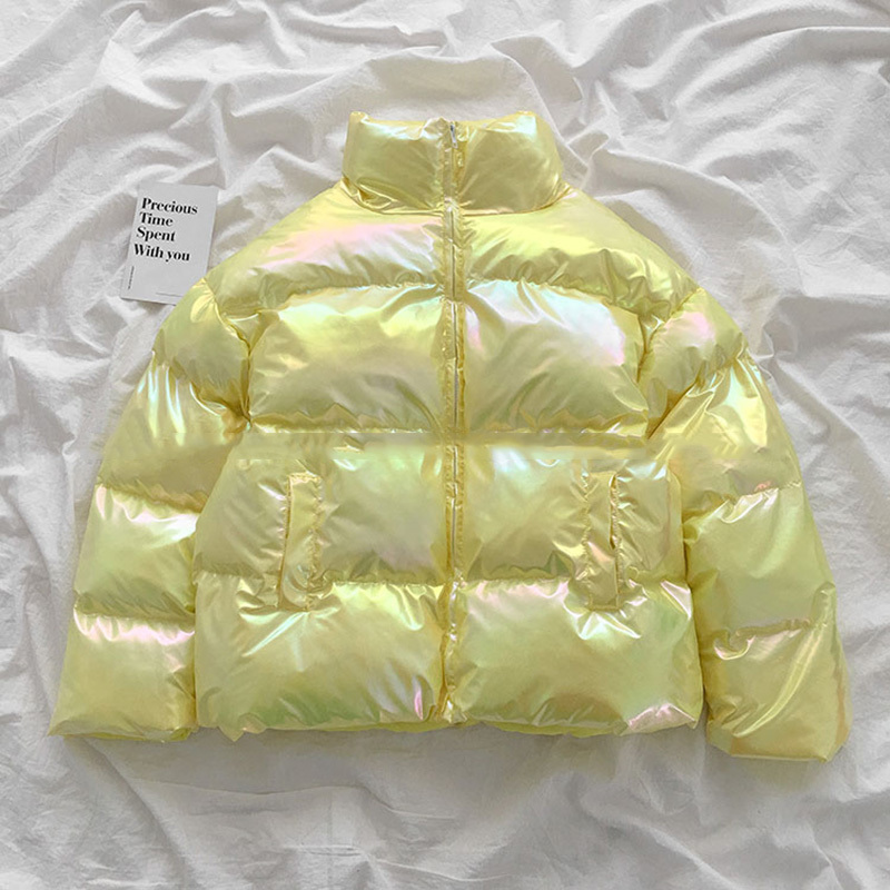 Waterproof Coat Cotton Glossy Down Parkas Women Warm Jacket For Winter 201125