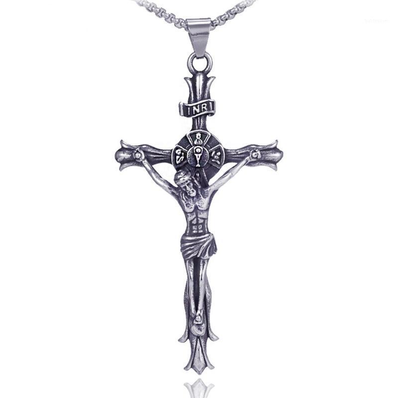 European and American fashion Jesus cross pendant necklace High quality charm men's stainless steel necklace 9-X000451
European and American fashion Jesus cross pendant necklace High quality charm men's stainless steel necklace 9-X000451