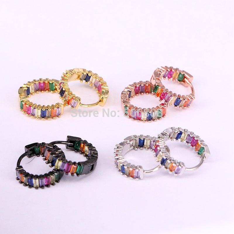 6 Pairs ZYZ339-0977 Rainbow cz crystal High Polished Hoop Earrings Paved with Cubic Zirconia for Wedding Party Jewelry
6 Pairs ZYZ339-0977 Rainbow cz crystal High Polished Hoop Earrings Paved with Cubic Zirconia for Wedding Party Jewelry