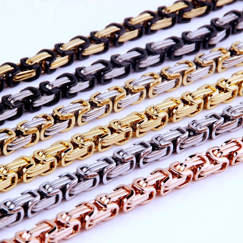 4/5/8mm Byzantine Box Link Chain Necklace Or Bracelet For Men Stainless Steel Chain Gold Black Fashion Men Jewelry
4/5/8mm Byzantine Box Link Chain Necklace Or Bracelet For Men Stainless Steel Chain Gold Black Fashion Men Jewelry