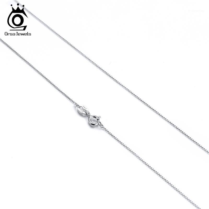 ORSA JEWELS 40cm 45cm 50cm 55m 60cm Long Woman Necklace 925 Silver 1.5mm Box Chain Necklace Jewelry Gift Wholesale OSC331
ORSA JEWELS 40cm 45cm 50cm 55m 60cm Long Woman Necklace 925 Silver 1.5mm Box Chain Necklace Jewelry Gift Wholesale OSC331