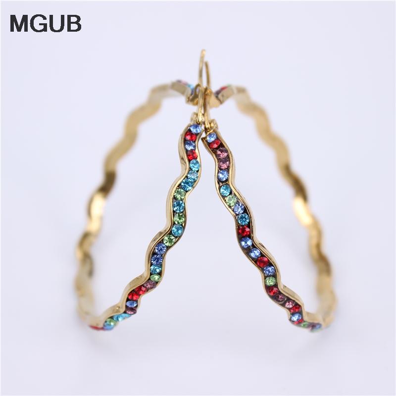 Fashion Multiple size Rhinestone Hoop Earrings For Women Statement Gold Color Round Circle Hoop Earring Party Gift LH780
Fashion Multiple size Rhinestone Hoop Earrings For Women Statement Gold Color Round Circle Hoop Earring Party Gift LH780