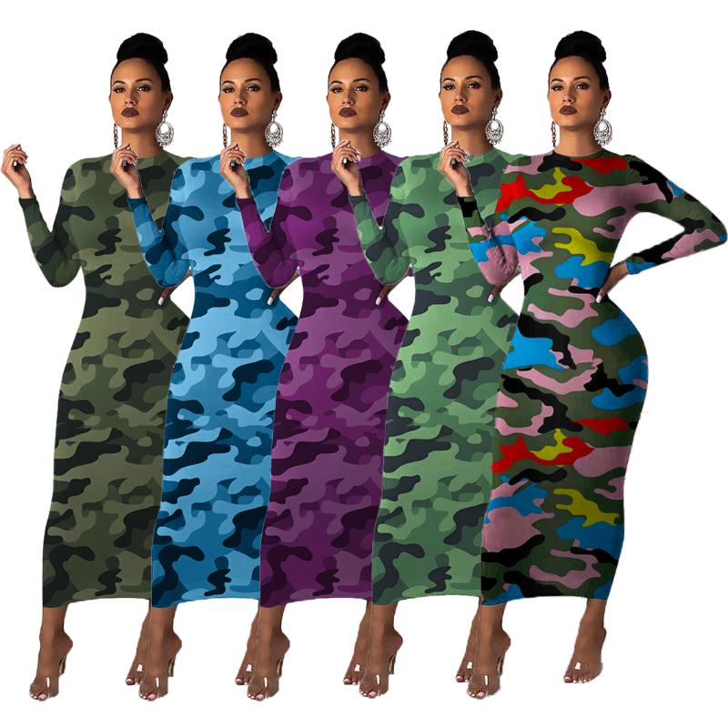 51F058 Autumn Winter Women Casual Fashion Home Camouflage Skinny Long Sleeve Dress Vestidos Plus Size, Camouflage blue
51F058 Autumn Winter Women Casual Fashion Home Camouflage Skinny Long Sleeve Dress Vestidos Plus Size, Camouflage blue