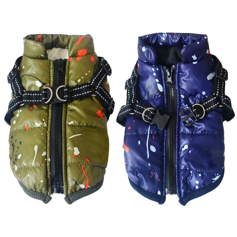 Pet Dog Waterproof Clothes Thickening Warm Puppy Jacket Coat Sleeveless Vest Snowsuit Autumn Winter Dog Costume, Blue
Pet Dog Waterproof Clothes Thickening Warm Puppy Jacket Coat Sleeveless Vest Snowsuit Autumn Winter Dog Costume, Blue