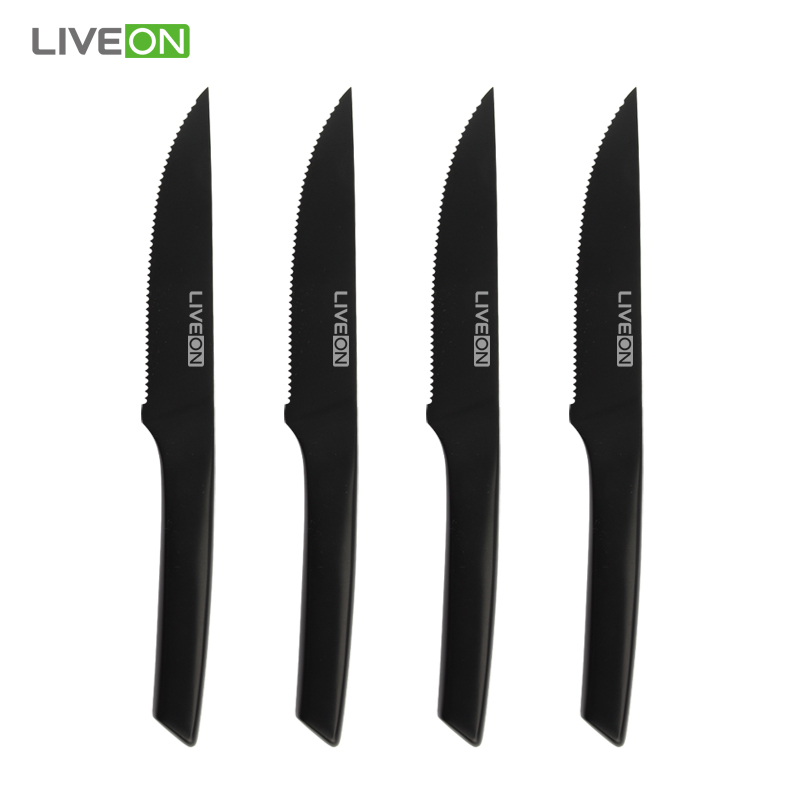 Liveon 5 inch Steak Knife Set of 4 Steak Knife Sharp Table Knives Set Restaurant Cutlery Dinner Knife Gold Steak Knives Dinnerware Set
Liveon 5 inch Steak Knife Set of 4 Steak Knife Sharp Table Knives Set Restaurant Cutlery Dinner Knife Gold Steak Knives Dinnerware Set