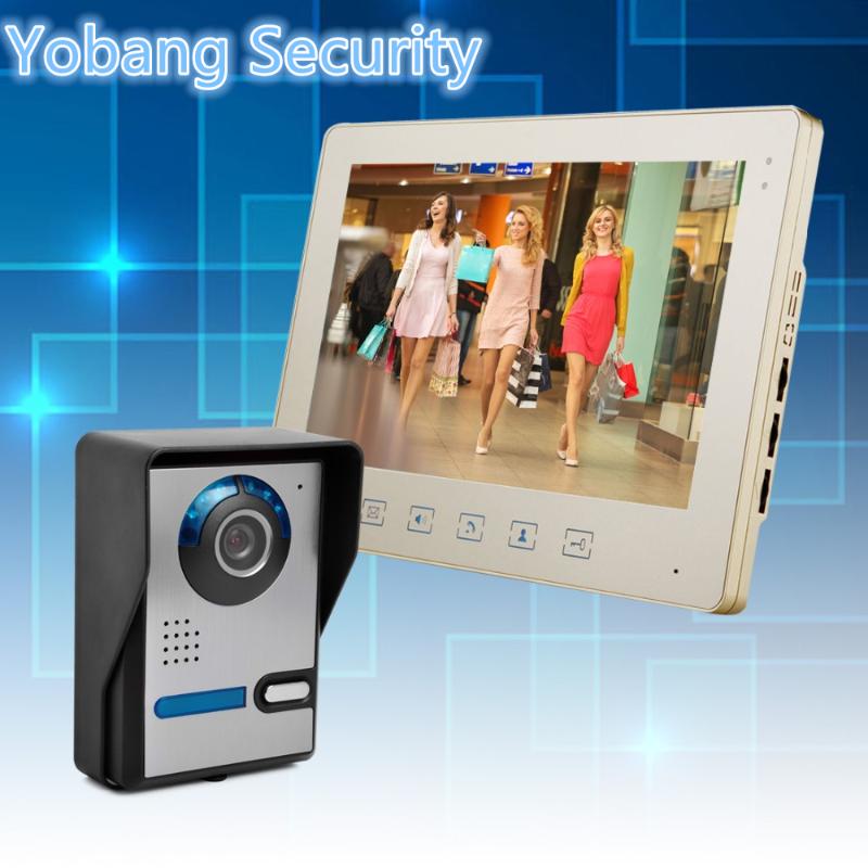 Yobang Security freeship 10" Inch Video Door Phone Doorbell Video Intercom Kit 1-camera 1-monitor Night Vision door bell phone
Yobang Security freeship 10" Inch Video Door Phone Doorbell Video Intercom Kit 1-camera 1-monitor Night Vision door bell phone