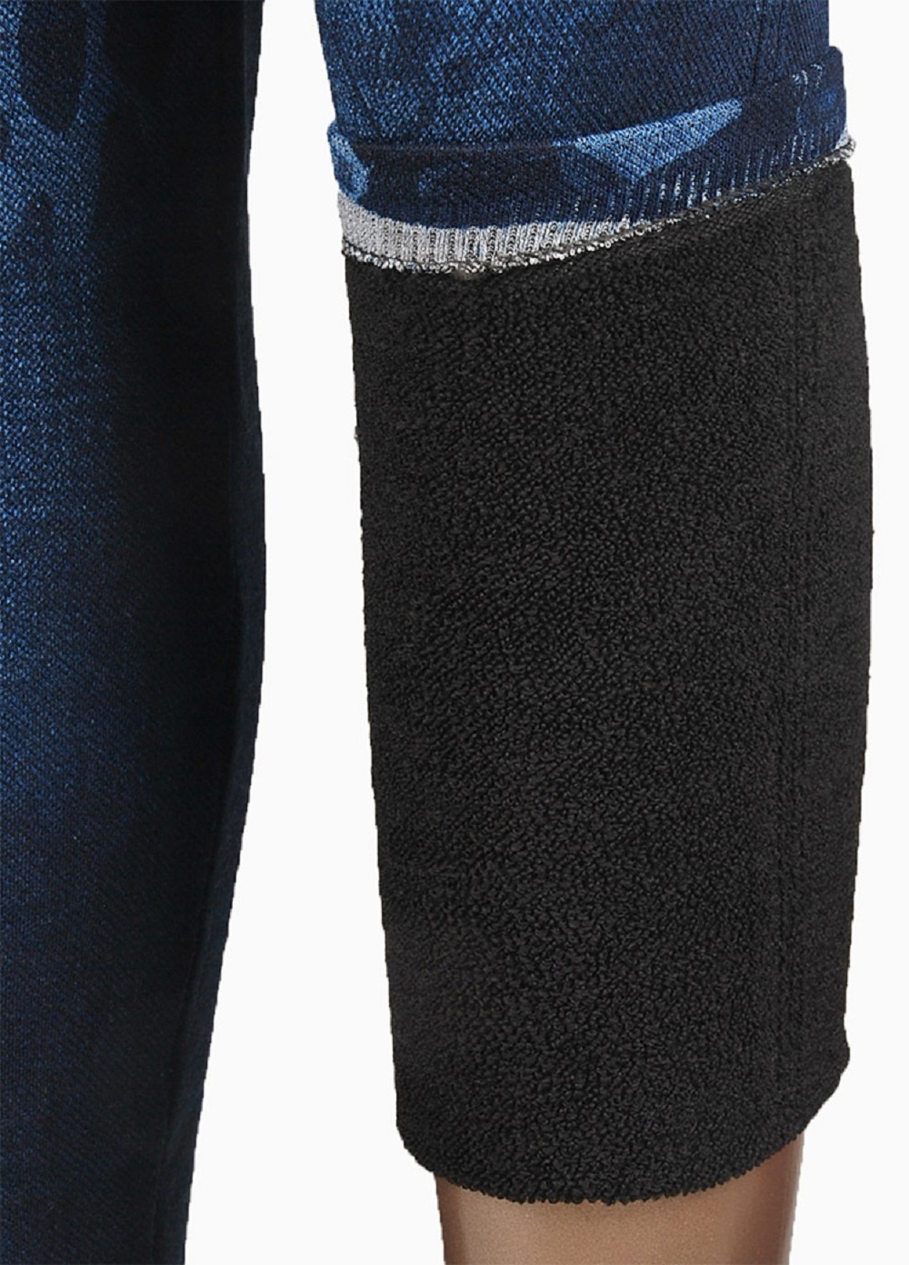 Fashion Slim Women Leggings Plus size Faux Denim Jeans Leggings Long Pocket Printing Summer Leggings Casual Pencil Pants 201202