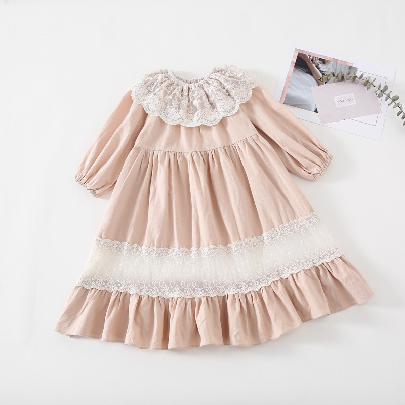2021 Girls Es Autumn New Lantern Sleeve Embroidery Kids Fashion Lace Princess Mermaid Children Wear 0-5y Pw77, Khaki
2021 Girls Es Autumn New Lantern Sleeve Embroidery Kids Fashion Lace Princess Mermaid Children Wear 0-5y Pw77, Khaki