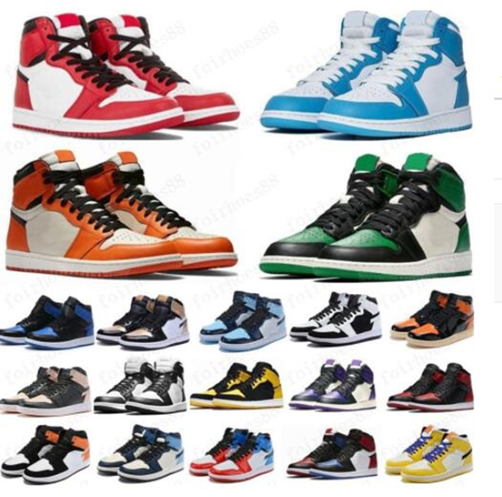 AIR Mens Jumpman jordon 1 OG High basketball shoes mid aj chicago royal toe black metallic gold pine green black UNC Patent women j1 Sneakers trainers US size 12 13, Option shoe size
AIR Mens Jumpman jordon 1 OG High basketball shoes mid aj chicago royal toe black metallic gold pine green black UNC Patent women j1 Sneakers trainers US size 12 13, Option shoe size