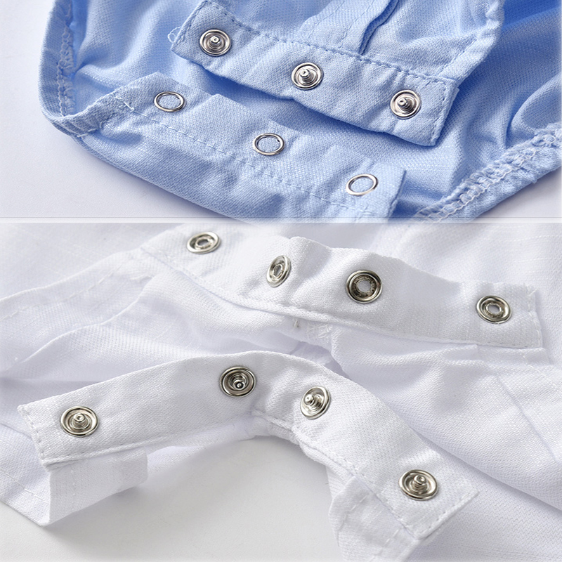 Newborn Baby Boy Romper Bow Formal Gentleman Suit For Summer Clothes Children Romper + White Shorts Newborn Clothing Set Size 59 LJ201023 - view 6