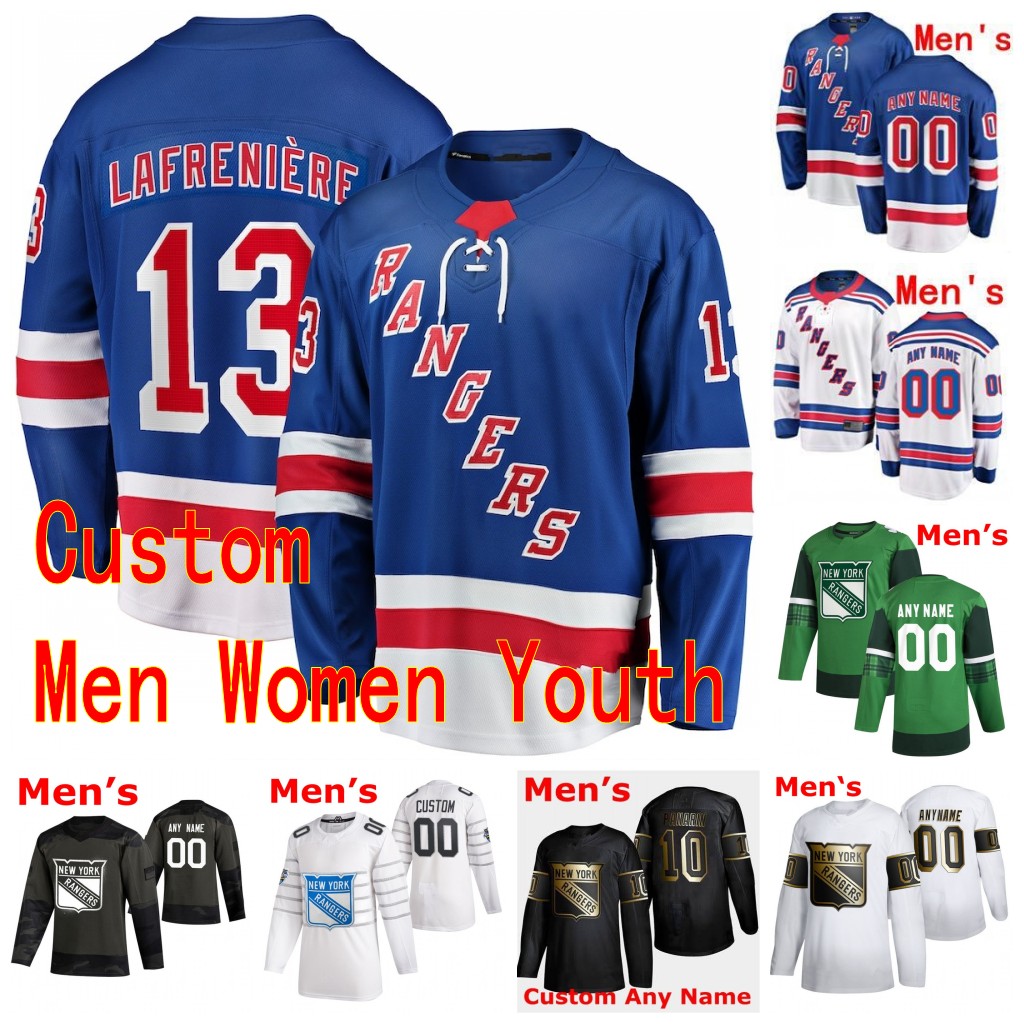 Custom New York Rangers Hockey Jersey 13 Alexis Lafreniere 2 Braden Schneider 3 Jack Johnson Blue White 2020 2021 Men Women Youth Stitched, Mens white away
Custom New York Rangers Hockey Jersey 13 Alexis Lafreniere 2 Braden Schneider 3 Jack Johnson Blue White 2020 2021 Men Women Youth Stitched, Mens white away