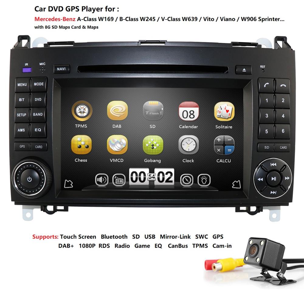 Car DVD Player for Mercedes Benz B200 B Class W169 W245 Viano Vito W639 Sprinter W906 2 Din Radio Multimedia GPS RDS
Car DVD Player for Mercedes Benz B200 B Class W169 W245 Viano Vito W639 Sprinter W906 2 Din Radio Multimedia GPS RDS