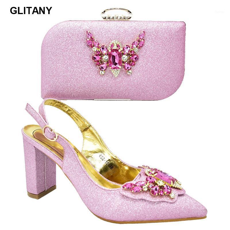 Fashion Italy Ladies Shoes with Matching Bags Set Decorated with Rhinestone Plus Size Shoes Women Heel Pointed Toe Buckle Strap1, Pink only shoes
Fashion Italy Ladies Shoes with Matching Bags Set Decorated with Rhinestone Plus Size Shoes Women Heel Pointed Toe Buckle Strap1, Pink only shoes