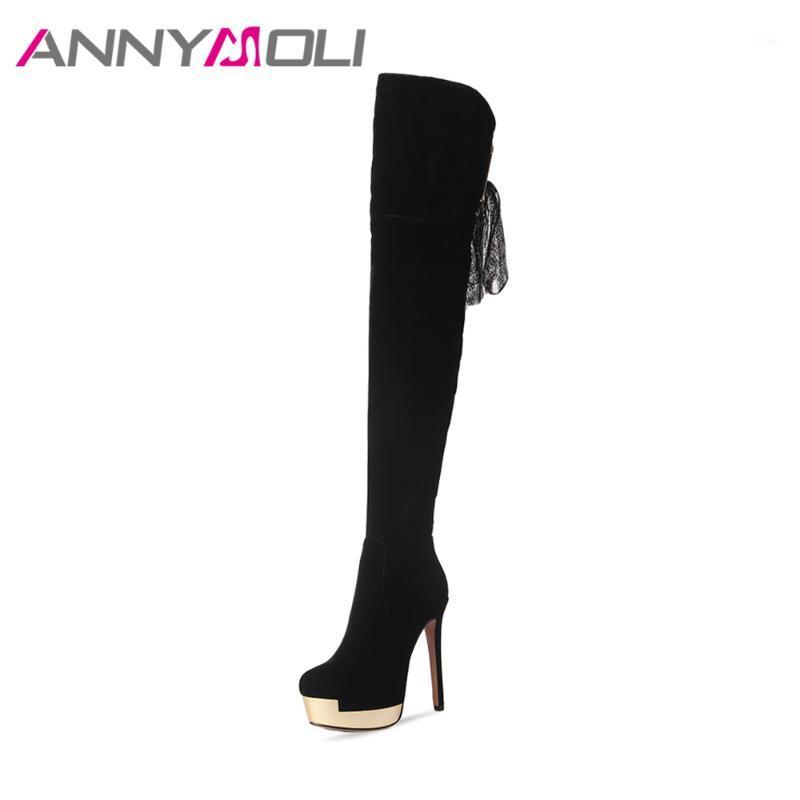 ANNYMOLI Women Boots Winter Sexy Tassel Thigh High Boots Bow Platform Extreme High Heels Over the Knee Female Shoes Black1, Black
ANNYMOLI Women Boots Winter Sexy Tassel Thigh High Boots Bow Platform Extreme High Heels Over the Knee Female Shoes Black1, Black