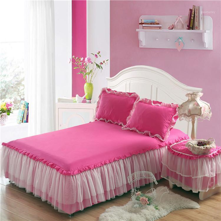 Modern Princess Bed Skirt Solid Soft Lace Edge Bedspread 1 pc Lace Bed Skirt +2pcs Pillowcases Bedding Set Ruffle Fitted Sheet1, Blue
Modern Princess Bed Skirt Solid Soft Lace Edge Bedspread 1 pc Lace Bed Skirt +2pcs Pillowcases Bedding Set Ruffle Fitted Sheet1, Blue