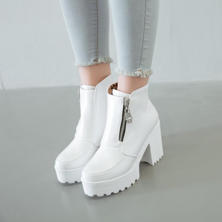 PXELENA Black White Platform Ankle Boots Women High Heel Boots Ladies Zipper Winter Booties Woman Shoes Plus Size Dropshipping
PXELENA Black White Platform Ankle Boots Women High Heel Boots Ladies Zipper Winter Booties Woman Shoes Plus Size Dropshipping
