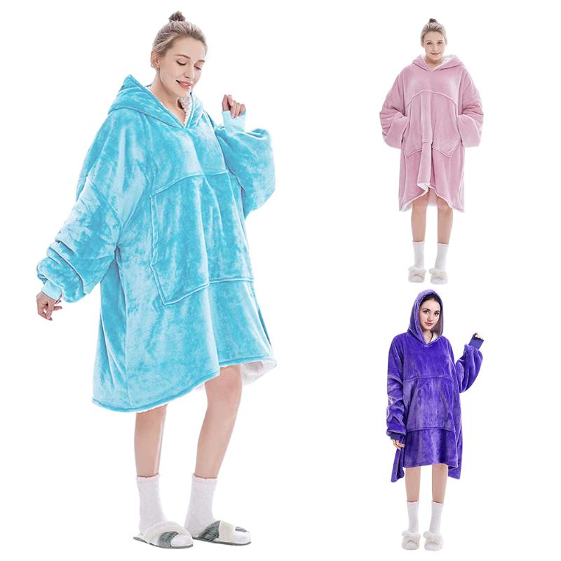 Lazy Hoodies Sweatshirt Women Winter Hoodies Fleece Giant TV Blanket With Sleeves Pullover Oversize Women Hoody Sweatshirts
Lazy Hoodies Sweatshirt Women Winter Hoodies Fleece Giant TV Blanket With Sleeves Pullover Oversize Women Hoody Sweatshirts