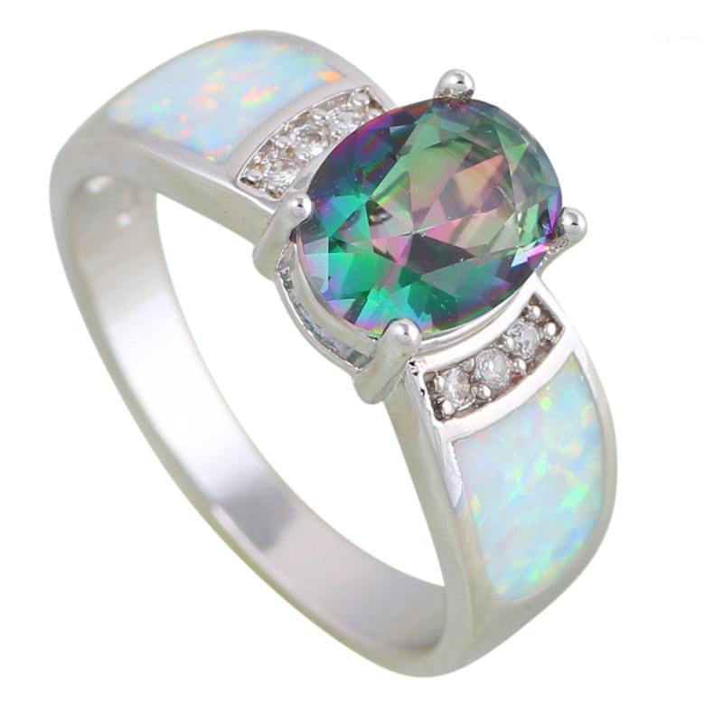 Cluster Rings Est Jewelry Anniversary Mystic Rainbow CZ White Opal 925 Sterling Silver For Women Party Gift Wholesale R609, Golden;silver
Cluster Rings Est Jewelry Anniversary Mystic Rainbow CZ White Opal 925 Sterling Silver For Women Party Gift Wholesale R609, Golden;silver
