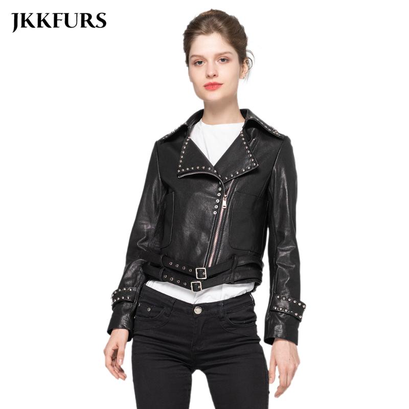2021 New Genuine Sheepskin Leather Jacket Women' Fashion Coat Short Slim Style High Quality Outerwear S9030, Black
2021 New Genuine Sheepskin Leather Jacket Women' Fashion Coat Short Slim Style High Quality Outerwear S9030, Black