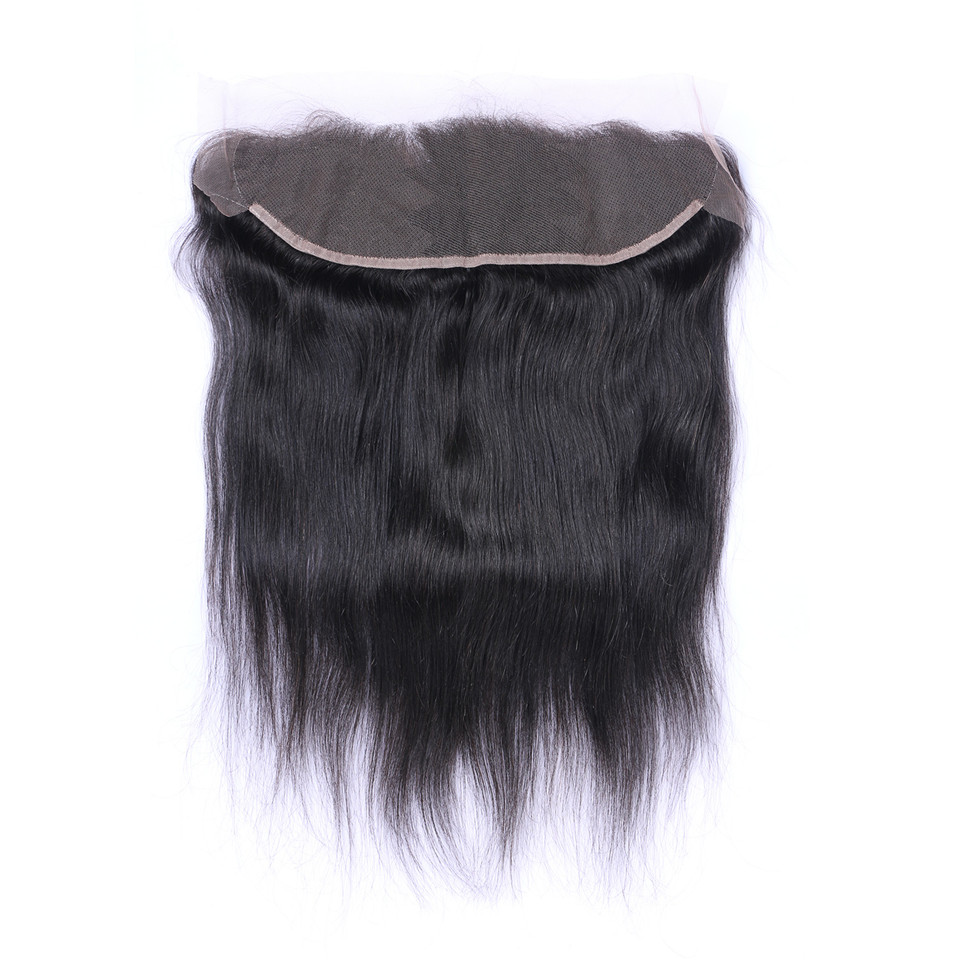 Brazilian Straight Hair 13x4 Ear To Ear Pre Plucked Lace Frontal Closure With Baby Hair Remy Human Hair Free Part, Natural color
Brazilian Straight Hair 13x4 Ear To Ear Pre Plucked Lace Frontal Closure With Baby Hair Remy Human Hair Free Part, Natural color