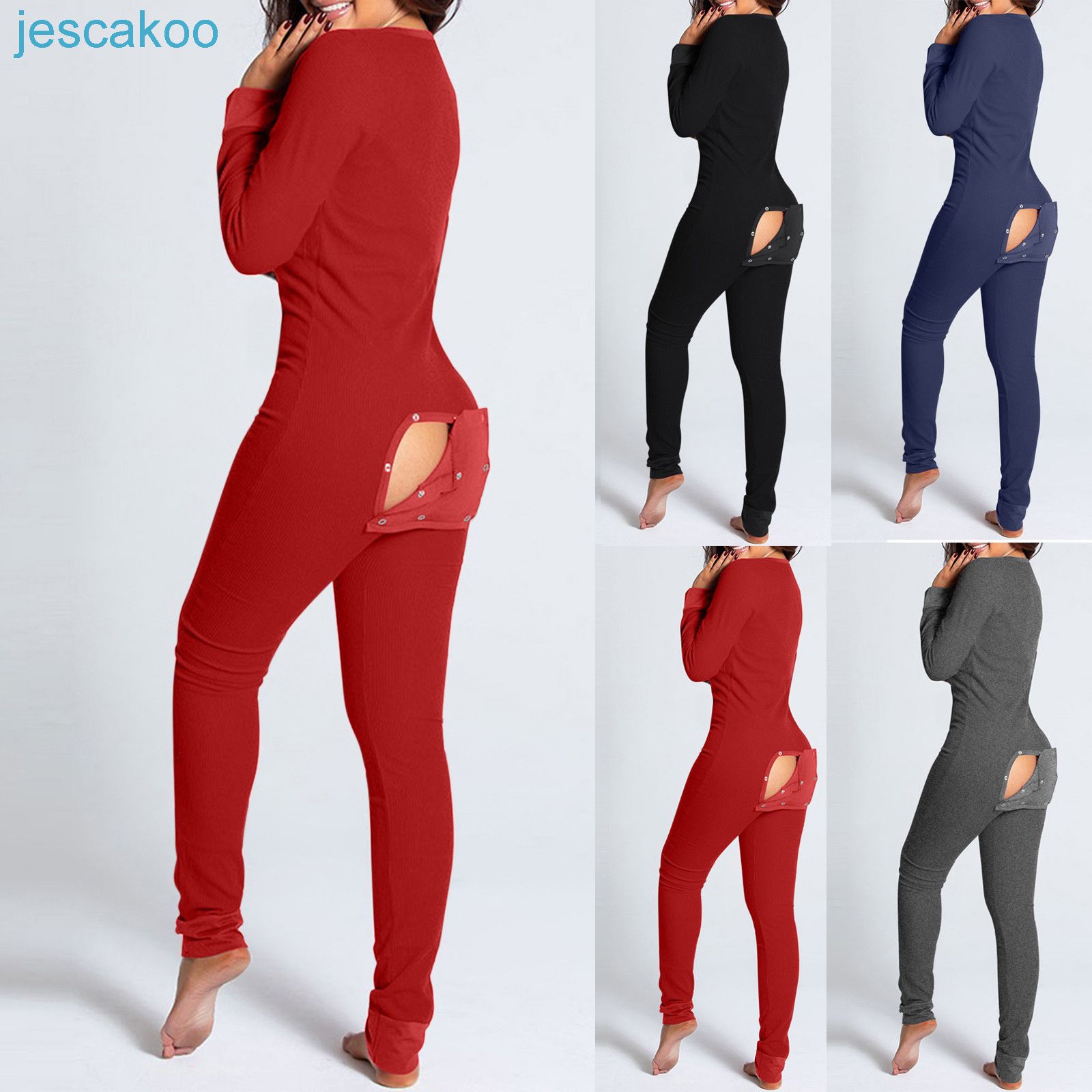 Women Jumpsuit Button Flap Strip Printed Pants Pajama Onesies Nightwear Long Sleeved Playsuits New Cartoon Cute RompersJ123, Black
Women Jumpsuit Button Flap Strip Printed Pants Pajama Onesies Nightwear Long Sleeved Playsuits New Cartoon Cute RompersJ123, Black