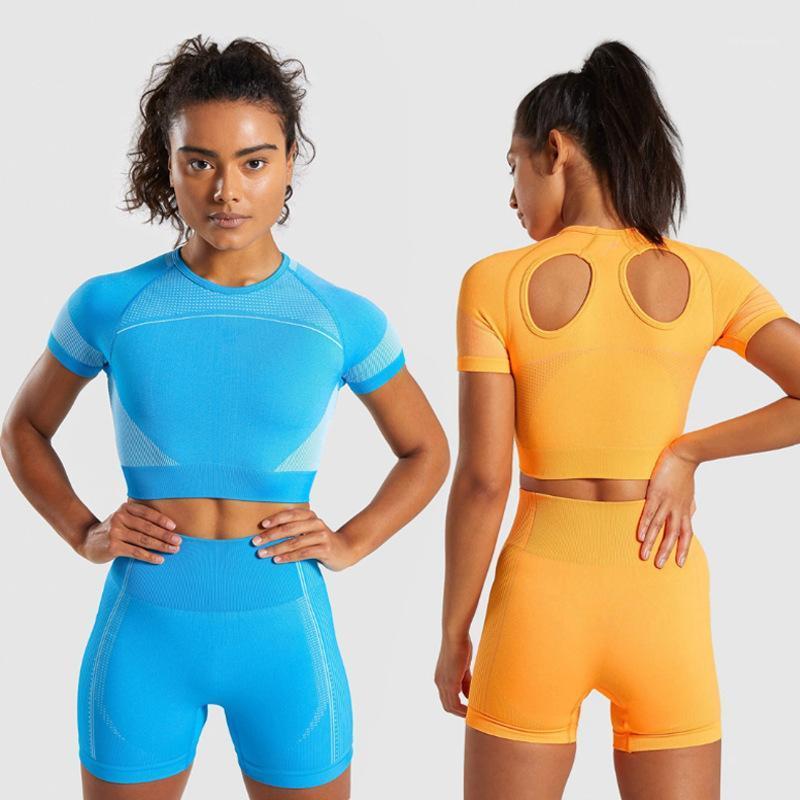 Hot sell high waist seamless knitting Yoga suit sports fitness Shorts women workout set athletic 2piece sets womens running suit1, Beige
Hot sell high waist seamless knitting Yoga suit sports fitness Shorts women workout set athletic 2piece sets womens running suit1, Beige