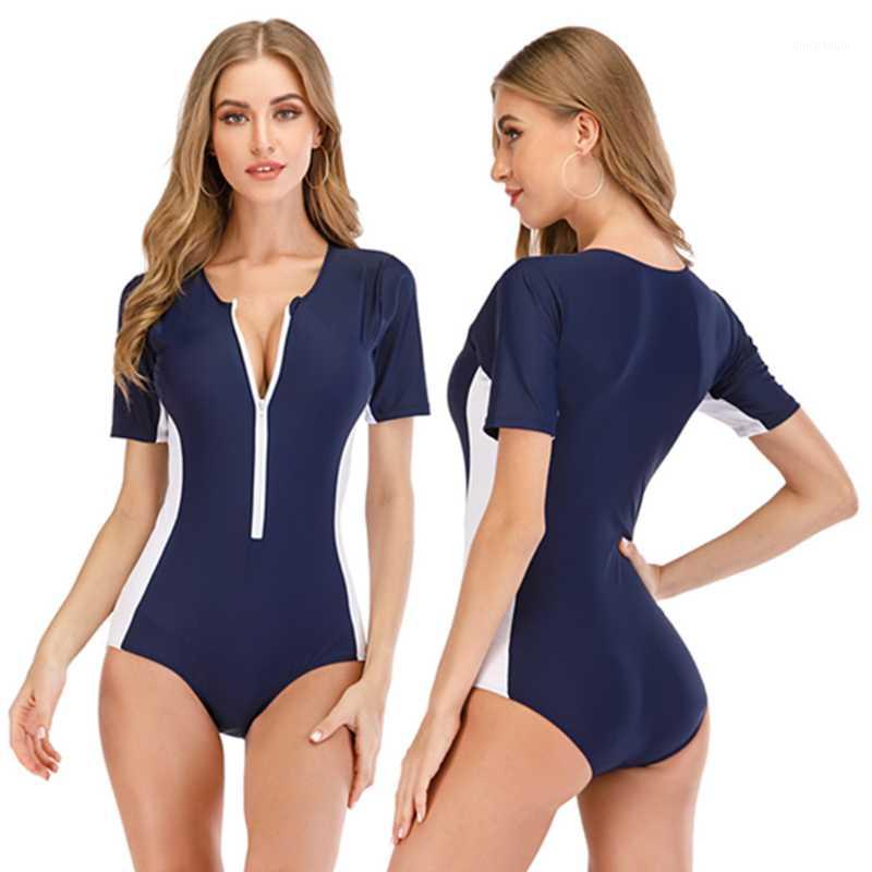 bunvel One Piece Swimwear Patchwork Rashguard Women Front Zipper Short Sleeve Swimsuit Plus Size Beachwear Bodysuit Rash Guard1
bunvel One Piece Swimwear Patchwork Rashguard Women Front Zipper Short Sleeve Swimsuit Plus Size Beachwear Bodysuit Rash Guard1