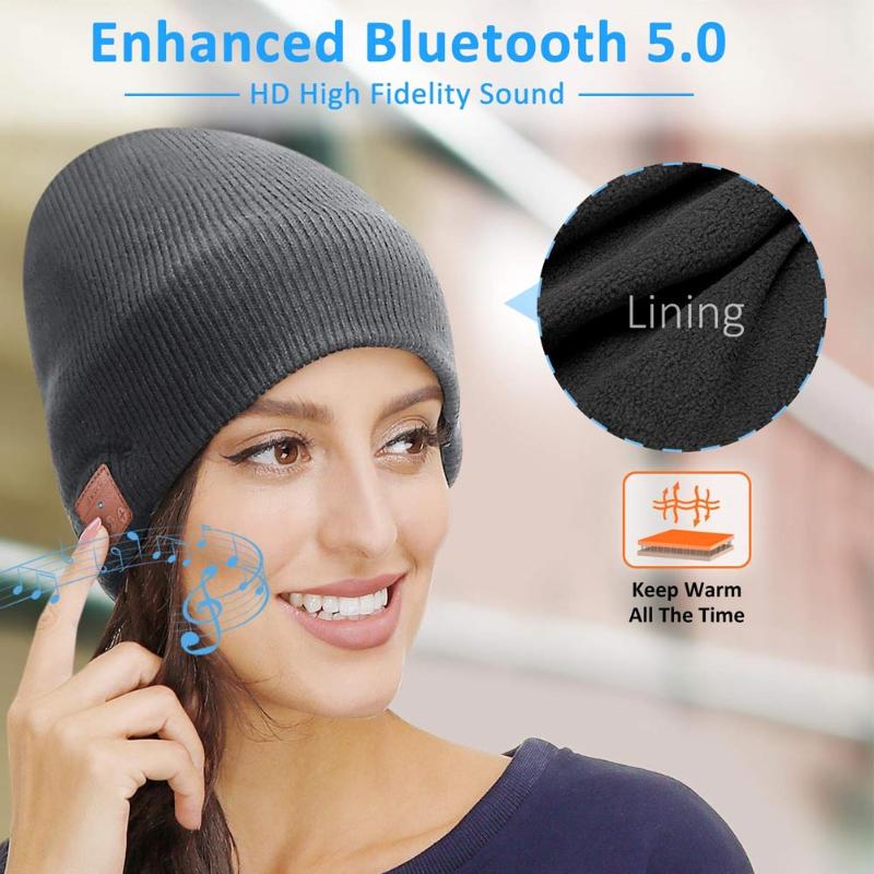Beanie Hat Cap with Bluetooth 4.2 Headphones Built-in Stereo Speakers Christmas Gift TC21
Beanie Hat Cap with Bluetooth 4.2 Headphones Built-in Stereo Speakers Christmas Gift TC21