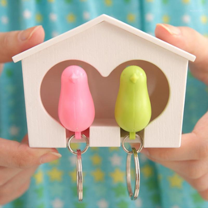 Creative Double Bird Nest Sparrow House Key Chain Ring Wall Hook Holders Keys Hanger Bird Whistle Storage Box Keyring For Keys1
Creative Double Bird Nest Sparrow House Key Chain Ring Wall Hook Holders Keys Hanger Bird Whistle Storage Box Keyring For Keys1