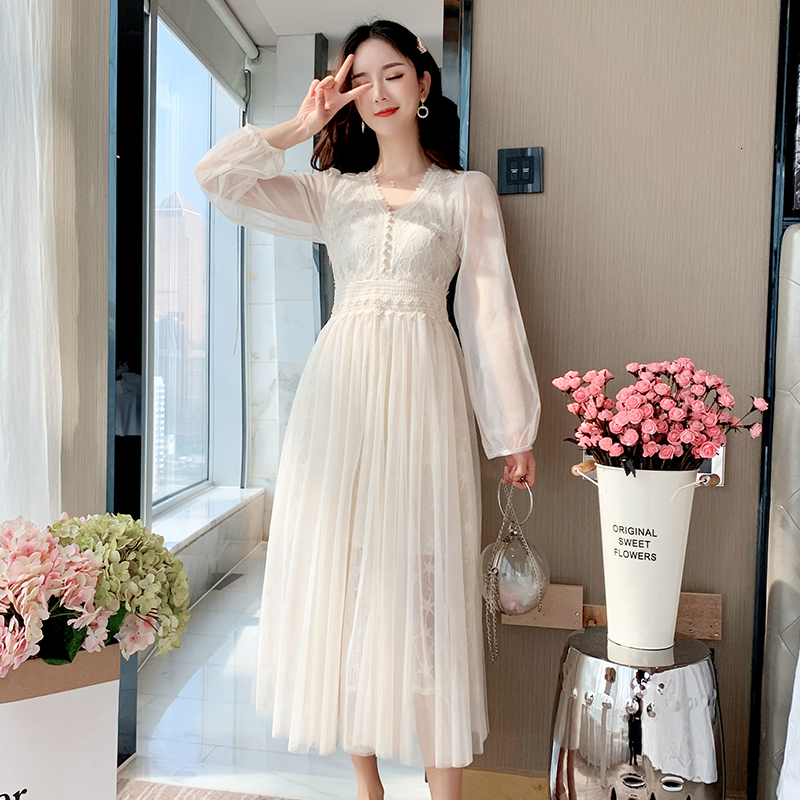 2021 Summer Mesh Lace Dress Long Beige Female Sleeve Full of Cleavage in Mid-calf Fit and Enlargement Dressed As Pink Party Nf1p
2021 Summer Mesh Lace Dress Long Beige Female Sleeve Full of Cleavage in Mid-calf Fit and Enlargement Dressed As Pink Party Nf1p