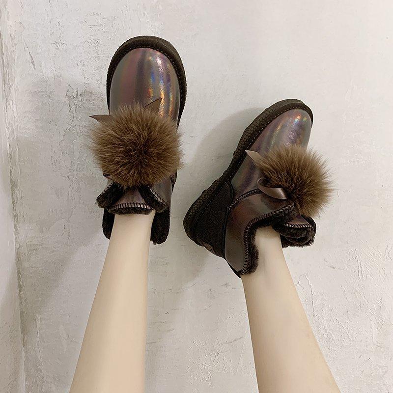 Fur Snow Boots Women Shoes Glitter Ankle Boots Winter Warm Shoes Hairball Decoration Plush Short Women Botas Mujer, Silver
Fur Snow Boots Women Shoes Glitter Ankle Boots Winter Warm Shoes Hairball Decoration Plush Short Women Botas Mujer, Silver
