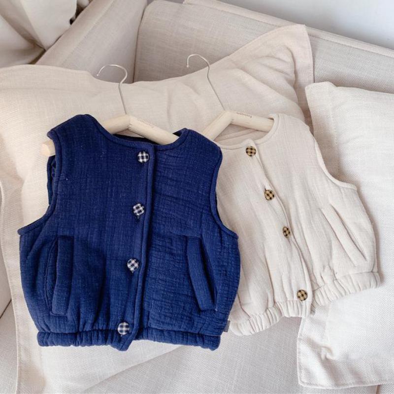 2021 New Thicken Boys and Winter Children Cotton Autumn Girls Waistcoat Outerwear Baby Keep Warm Vest Casual Jacket Epp8, 20707blue
2021 New Thicken Boys and Winter Children Cotton Autumn Girls Waistcoat Outerwear Baby Keep Warm Vest Casual Jacket Epp8, 20707blue