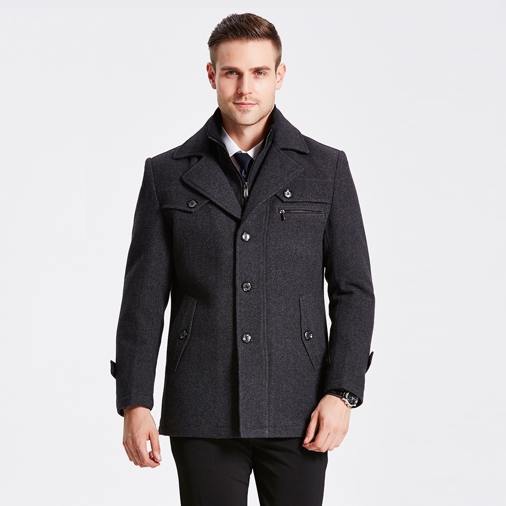 Windbreaker Winter Wool Jackets Mens Casual Slim Fit Warm Outerwear Formal Fall Jacket Coat Male Coat Plus Size 5XL High Quality 201104
