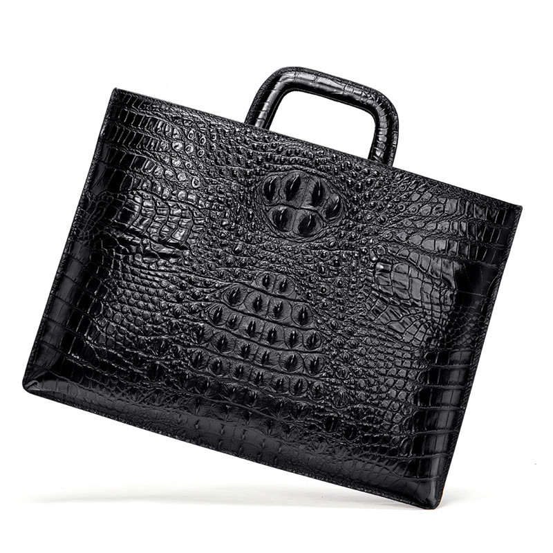 Alligator Cow Leather Laptop Bags Genuine Leather Men's Briefcase Brand Men's Crocodile Pattern Briefcase Travel Messenger Bag New, Black
Alligator Cow Leather Laptop Bags Genuine Leather Men's Briefcase Brand Men's Crocodile Pattern Briefcase Travel Messenger Bag New, Black