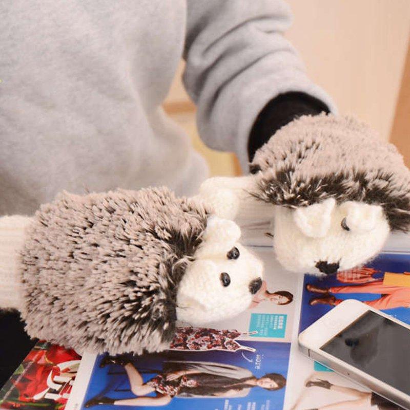 Five Fingers Gloves Cartoon Hedgehog Female Korean Style Lovely Sweet Knitted Warm Spliced All-Match Outdoor Cold Proof Accessories
Five Fingers Gloves Cartoon Hedgehog Female Korean Style Lovely Sweet Knitted Warm Spliced All-Match Outdoor Cold Proof Accessories