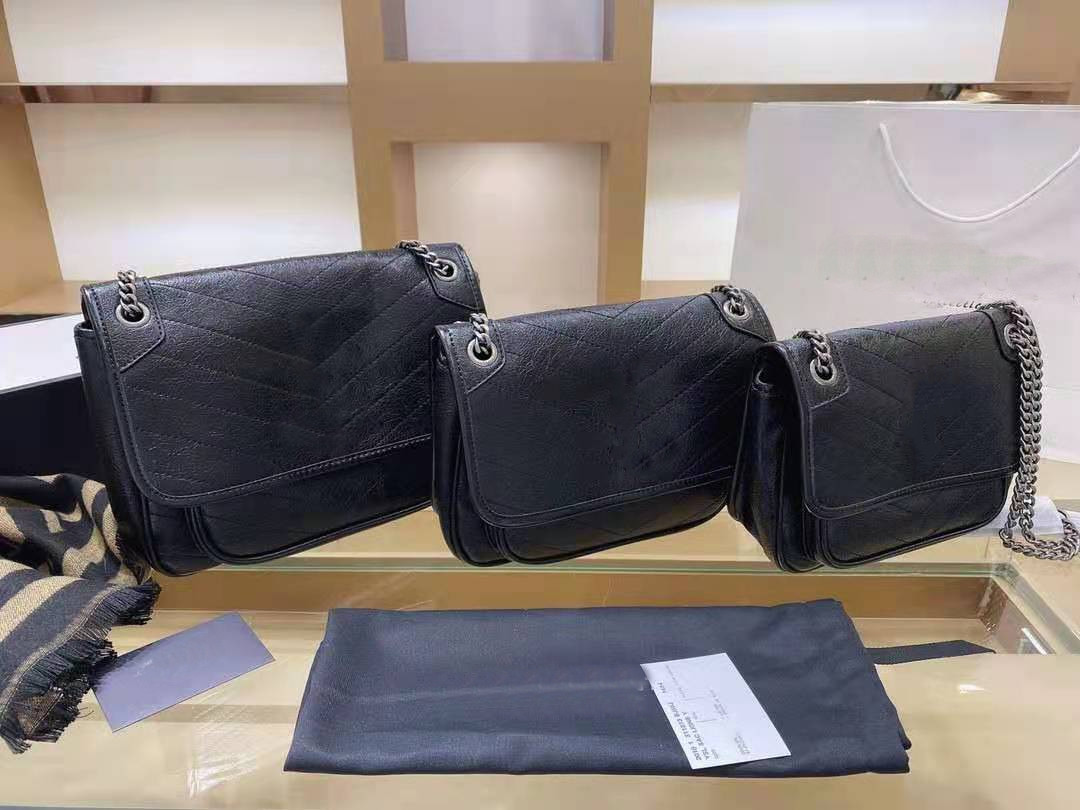 2021 Ms Messenger Genuine Leather Purses Handbags Handbag Chain Large-capacity Single Shoulder Bags Bag Blowout Skin Women