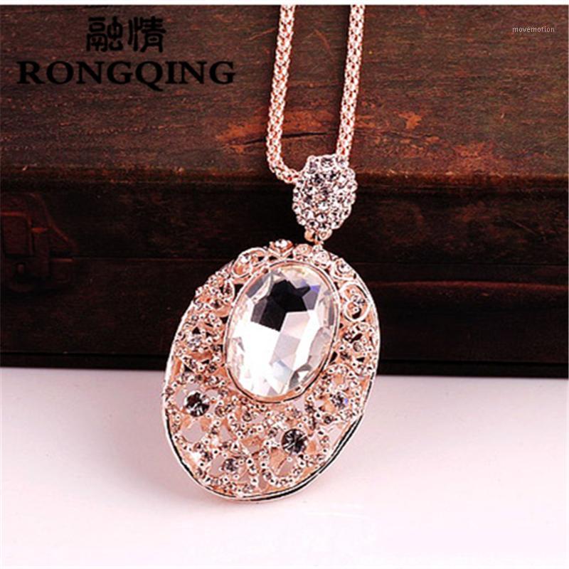 RONGQING 2020 New Oval Crysta Sweater Chain Necklaces For Women Fashion Fine Metal Chain Crystal Pendant1
RONGQING 2020 New Oval Crysta Sweater Chain Necklaces For Women Fashion Fine Metal Chain Crystal Pendant1