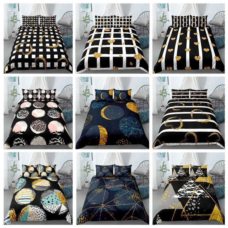 Home Textile Geometic Bedding Set Queen King Lattic Stripe Print Quilt Cover 2/3pcs Duvet Covers 2021 Bed Sets1, Bs1004
Home Textile Geometic Bedding Set Queen King Lattic Stripe Print Quilt Cover 2/3pcs Duvet Covers 2021 Bed Sets1, Bs1004