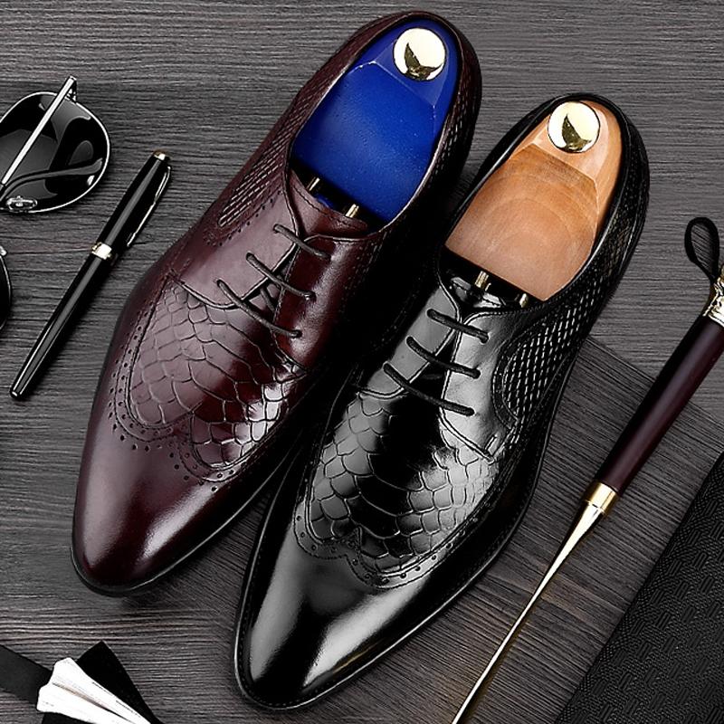 Alligator Genuine Leather Men's Handmade Oxfords Formal Dress Round Toe Man Wingtip Flats Male Wedding Bridal Brogue Shoes BQL72, Black
Alligator Genuine Leather Men's Handmade Oxfords Formal Dress Round Toe Man Wingtip Flats Male Wedding Bridal Brogue Shoes BQL72, Black