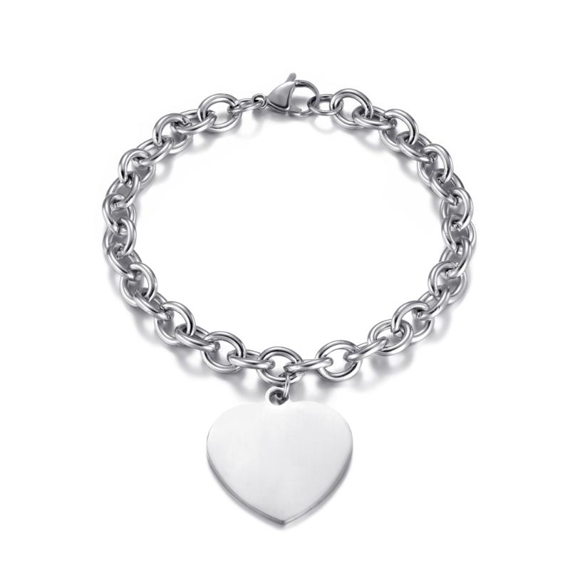Men Women's Stainless Steel Bracelets Unisex Wrist Chain Heart Charm Bangle Jewelry Accessories Gifts 2021 Wholesale
Men Women's Stainless Steel Bracelets Unisex Wrist Chain Heart Charm Bangle Jewelry Accessories Gifts 2021 Wholesale