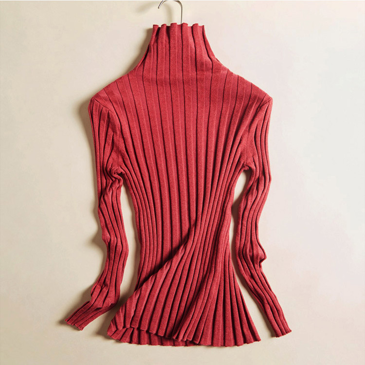 SuyaDream Women Turtleneck Ribs Pullovers Solid Slim Fit Sweaters 70%Silk 15%Cashmere 15%Nylon Fall Winter Knit Top 201225