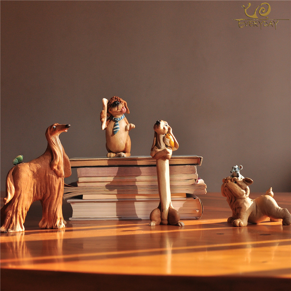 Everyday Collection Resin dachshund dog figurines Home Accessories &fairy garden miniature decoration& Car Decoration T200703