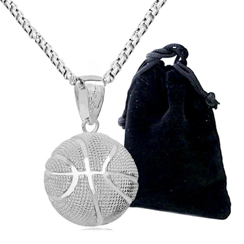 3D Basketball Pendants Necklace Stainless Steel Hip Hop Sprorts Jewelry Basketball Fan Necklace Gift
3D Basketball Pendants Necklace Stainless Steel Hip Hop Sprorts Jewelry Basketball Fan Necklace Gift