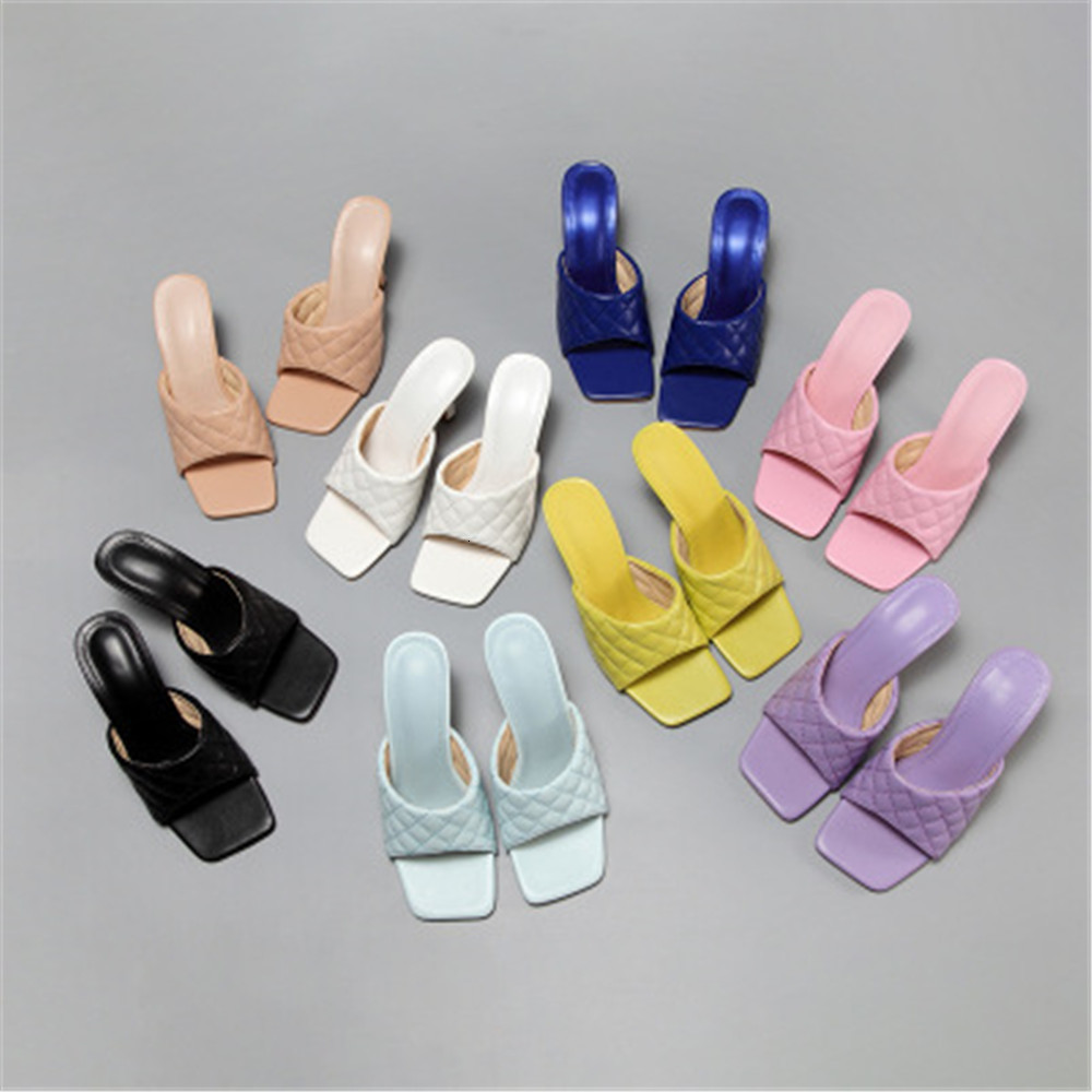 Arrivals 2021 New Elegant Fashions High-heel Slippers Toe-square Foot Sliding in Female Shoes Will See Black Pink White 1SHQ, Deep blue
Arrivals 2021 New Elegant Fashions High-heel Slippers Toe-square Foot Sliding in Female Shoes Will See Black Pink White 1SHQ, Deep blue