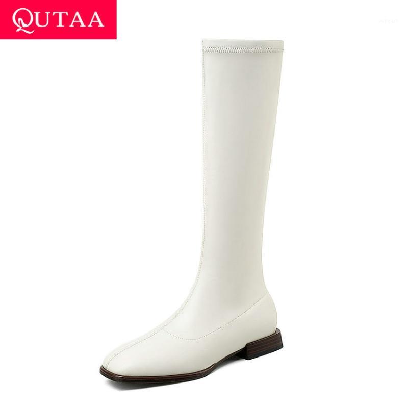 QUTAA 2021 Knee High Women Boots PU Leather Flock Square Heel Zipper Women Shoes Autumn Winter Square Toe Ladies Boots Size34-431, Beige
QUTAA 2021 Knee High Women Boots PU Leather Flock Square Heel Zipper Women Shoes Autumn Winter Square Toe Ladies Boots Size34-431, Beige