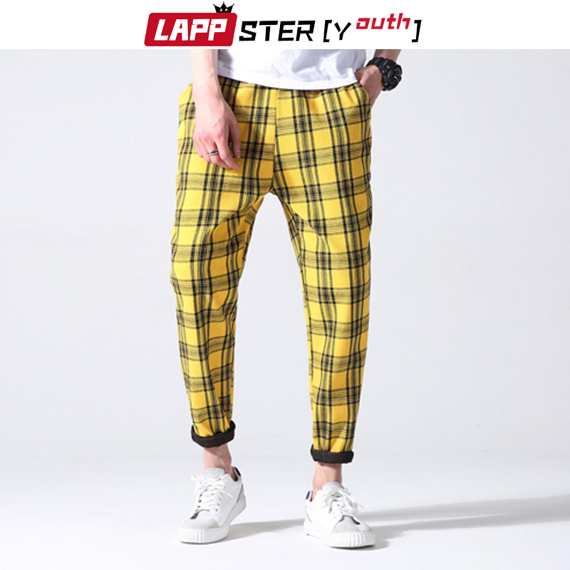 LAPPSTER-Youth Men Plaid Pants Streetwear Harajuku Korean Fashions Autumn Joggers Pants Sweatpants Man 5 Colors Harem Pants 201202, W4
LAPPSTER-Youth Men Plaid Pants Streetwear Harajuku Korean Fashions Autumn Joggers Pants Sweatpants Man 5 Colors Harem Pants 201202, W4