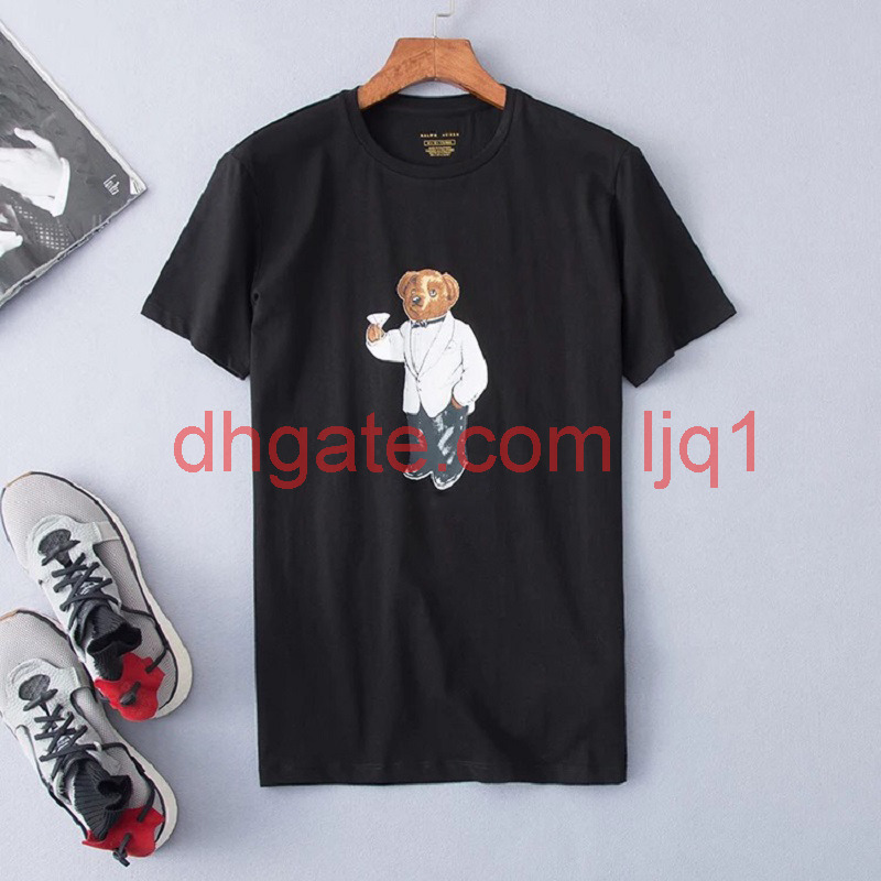 Wholesale High Quality 100% cotton bear t shirt short sleeve casual tee shirts with USA bear pattern printing, White;black
Wholesale High Quality 100% cotton bear t shirt short sleeve casual tee shirts with USA bear pattern printing, White;black