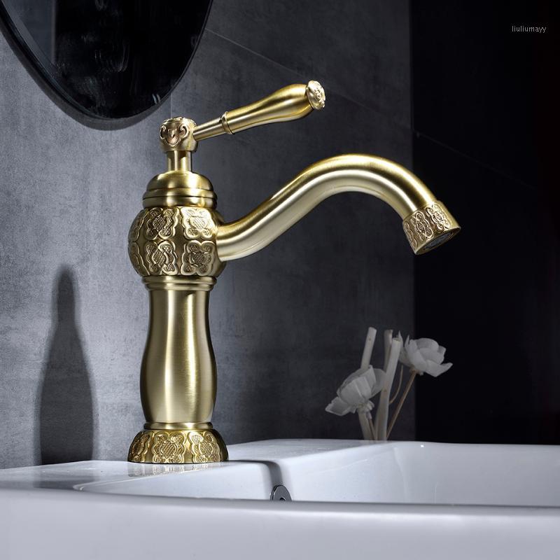 Basin Faucets Antique Brass Bathroom Sink Mixer Deck Mounted Single Handle Single Hole Bathroom Faucets Toilet Hot and Cold Taps1
Basin Faucets Antique Brass Bathroom Sink Mixer Deck Mounted Single Handle Single Hole Bathroom Faucets Toilet Hot and Cold Taps1