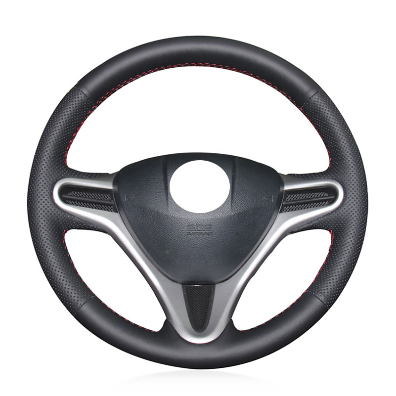 DIY Hand-stitched Faux Leather Car Steering Wheel Cover For Honda Fit City Jazz 2009-2013 Insight 2010-2014 BLACK 15inch 38cm
DIY Hand-stitched Faux Leather Car Steering Wheel Cover For Honda Fit City Jazz 2009-2013 Insight 2010-2014 BLACK 15inch 38cm